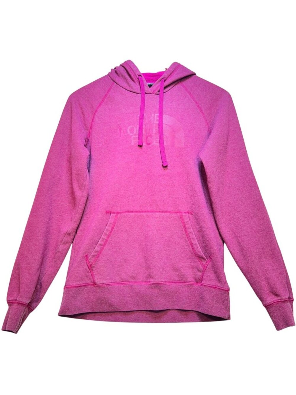 The North Face Women's Center Logo Pullover Hoodie Long Sleeve Size Medium Pink
